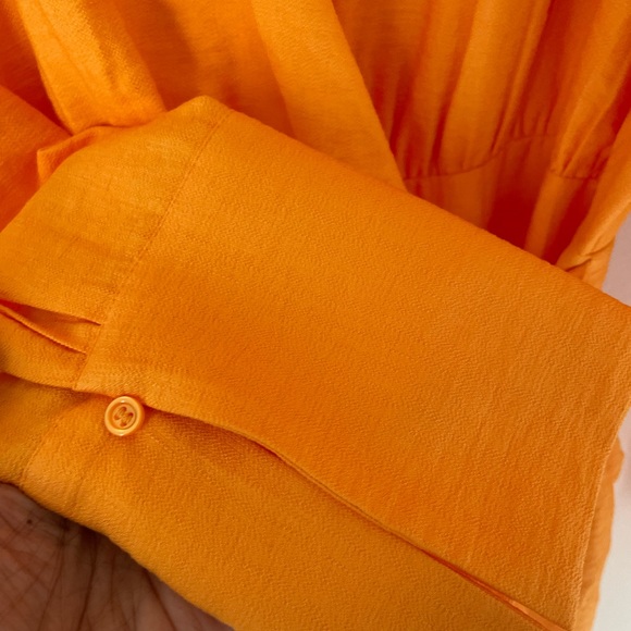 Women’s H&M Tangerine Wrap Dress size M - Picture 4 of 6